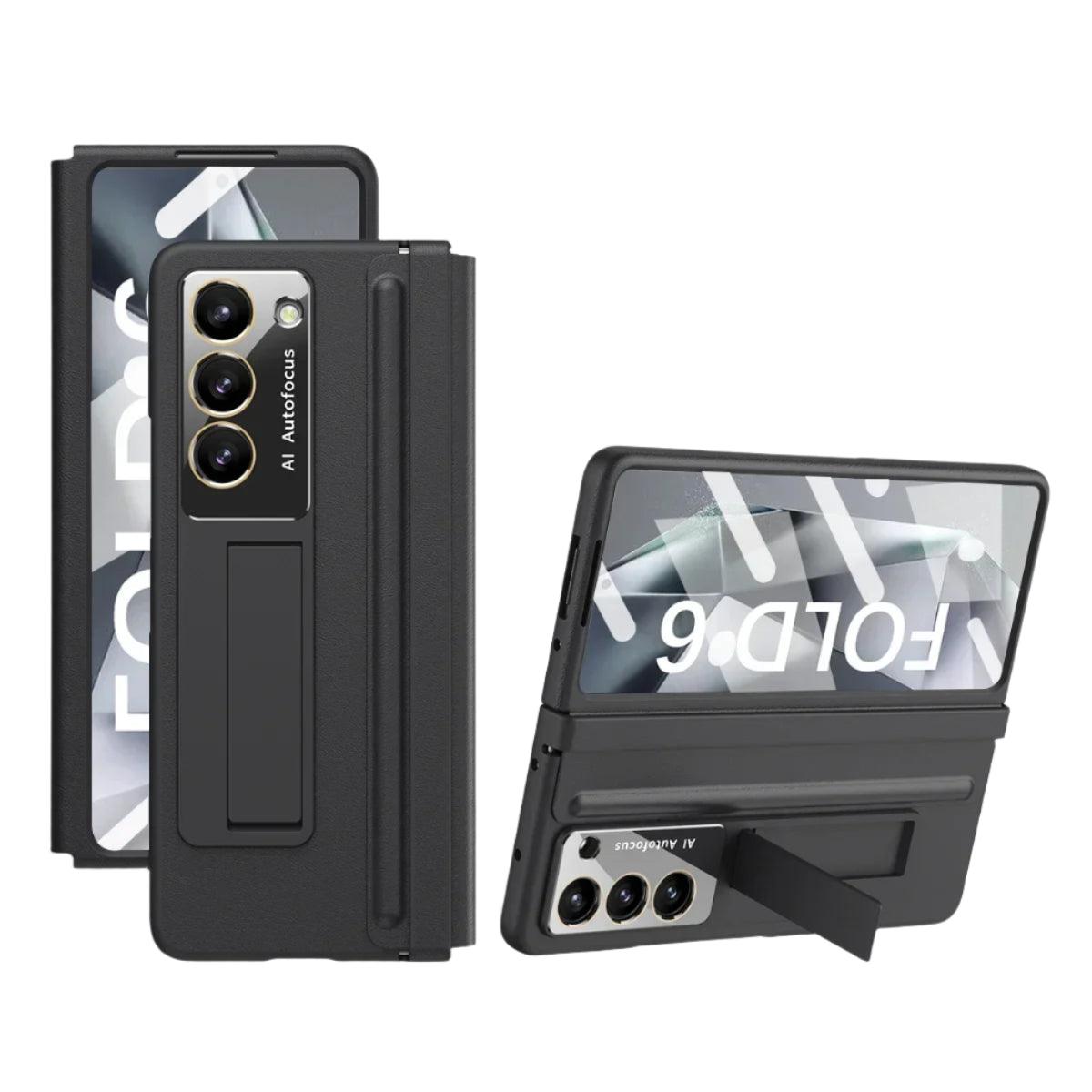 Skin Friendly Matte Leather Bracket For Samsung Galaxy Z Fold Series - FoldifyCase