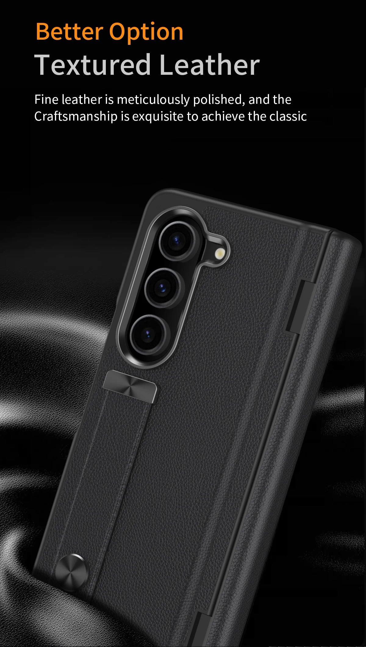 Wrist Strap Stand Hinge Protector For Samsung Galaxy Z Fold Series - FoldifyCase