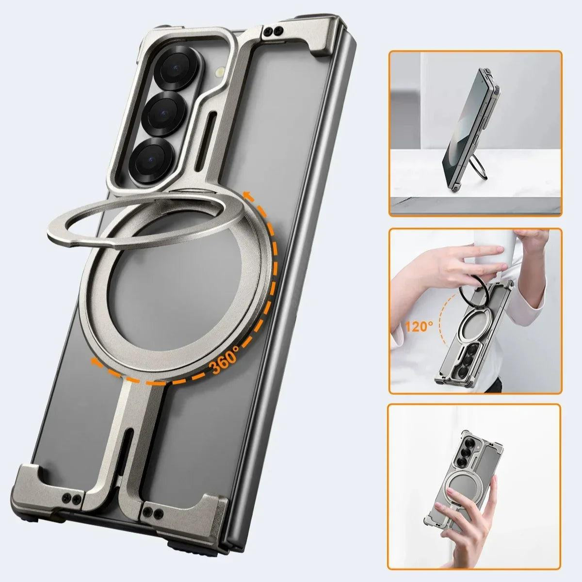 Magsafe Ring Stand Frameless Minimalist Case For Samsung Galaxy Z Fold Series - FoldifyCase