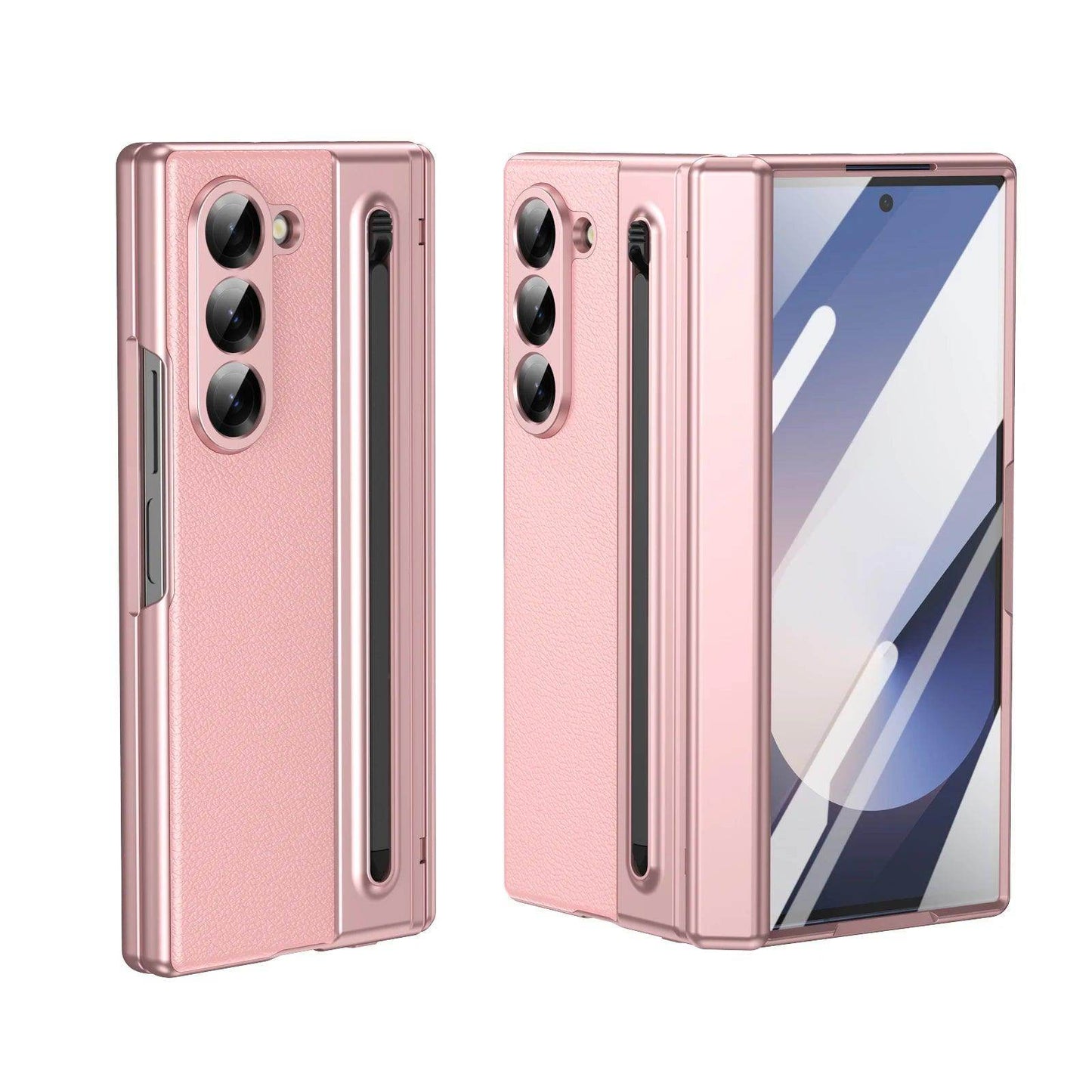 Luxury Leather Hinge Phone Case For Samsung Galaxy Z Fold Series - FoldifyCase