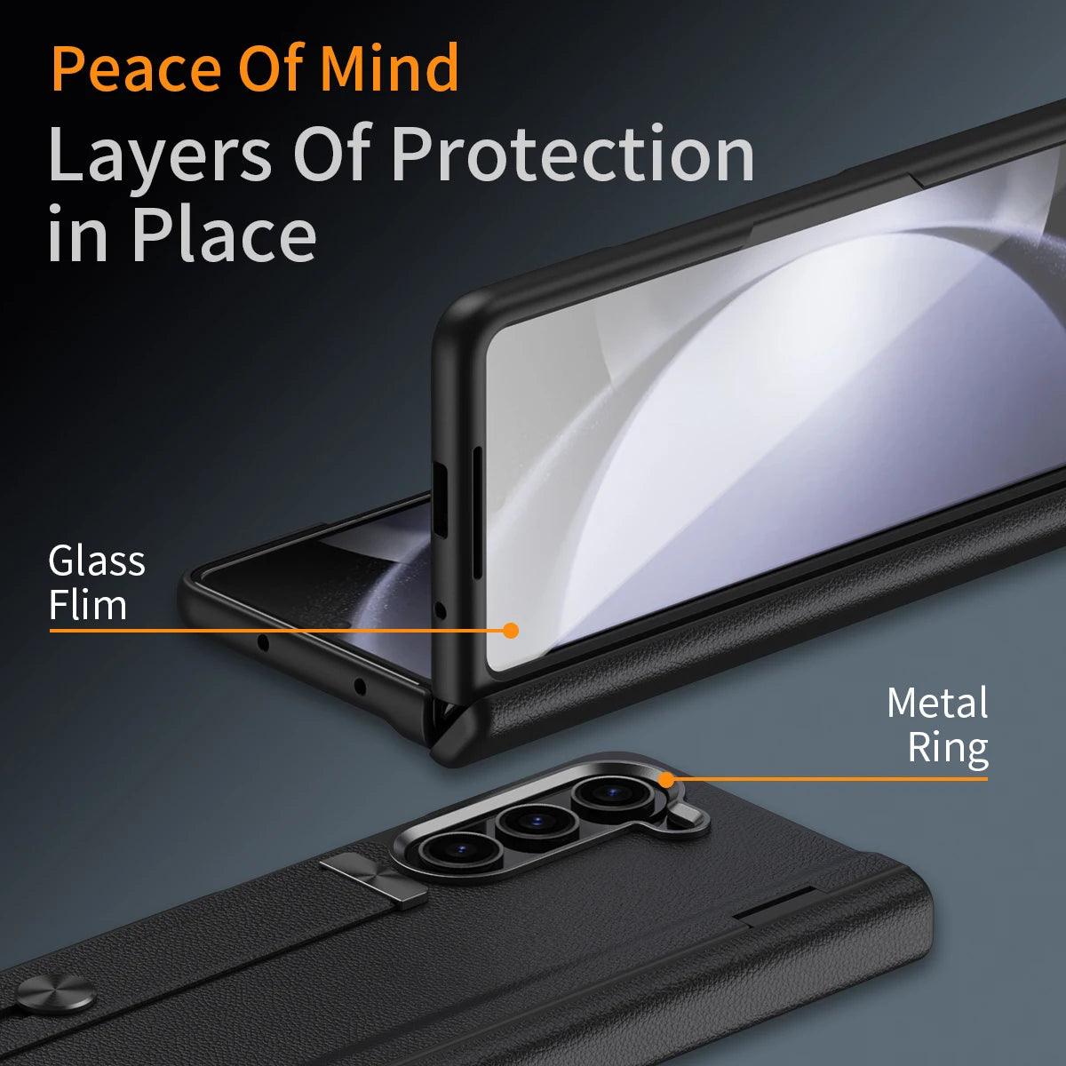 Wrist Strap Stand Hinge Protector For Samsung Galaxy Z Fold Series - FoldifyCase