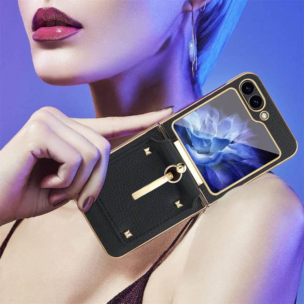 Leather Protective Case For Samsung Galaxy Z Flip Series - FoldifyCase