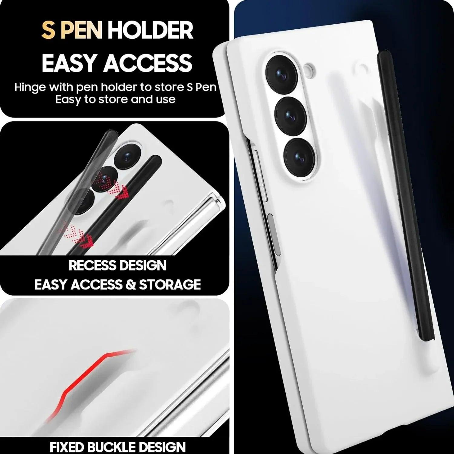 S Pen Holder Matte Solid Color For Samsung Galaxy Z Fold Series - FoldifyCase