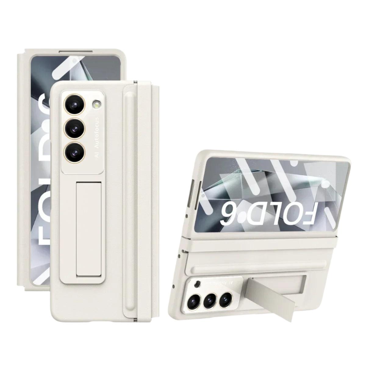 Skin Friendly Matte Leather Bracket For Samsung Galaxy Z Fold Series - FoldifyCase