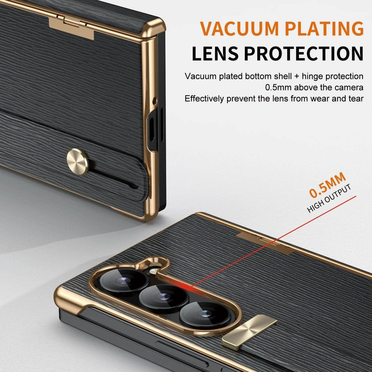 Luxury PU Leather Phone Case For Samsung Galaxy Z Fold Series - FoldifyCase