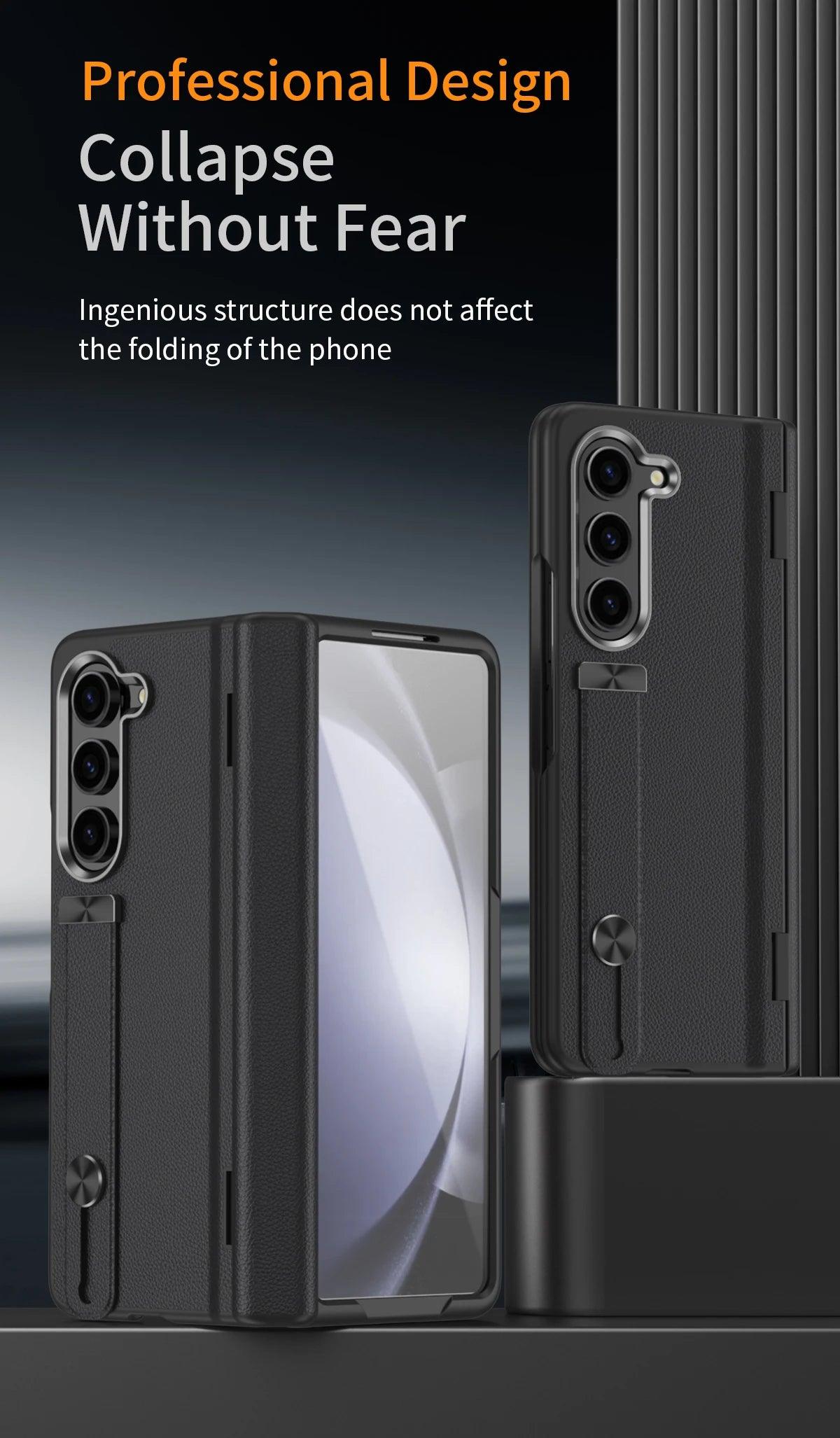 Wrist Strap Stand Hinge Protector For Samsung Galaxy Z Fold Series - FoldifyCase