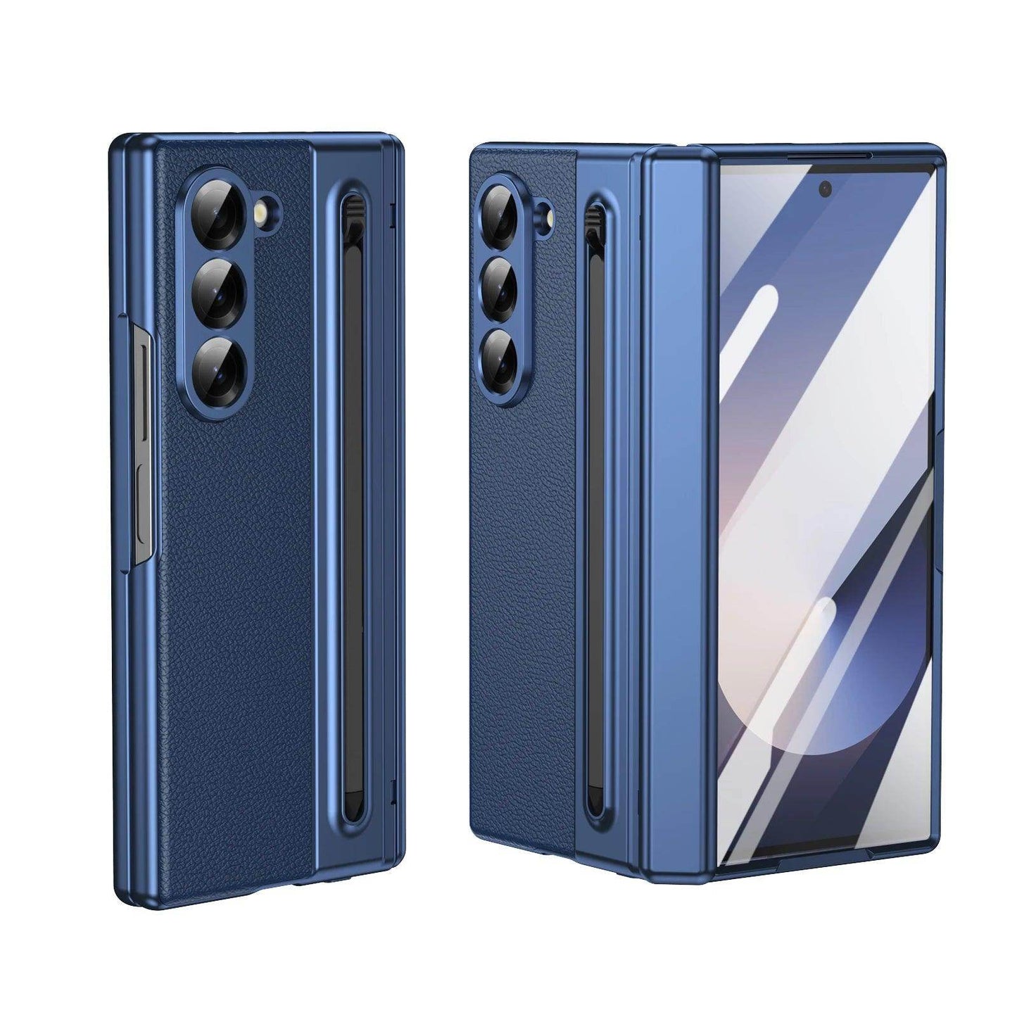Luxury Leather Hinge Phone Case For Samsung Galaxy Z Fold Series - FoldifyCase