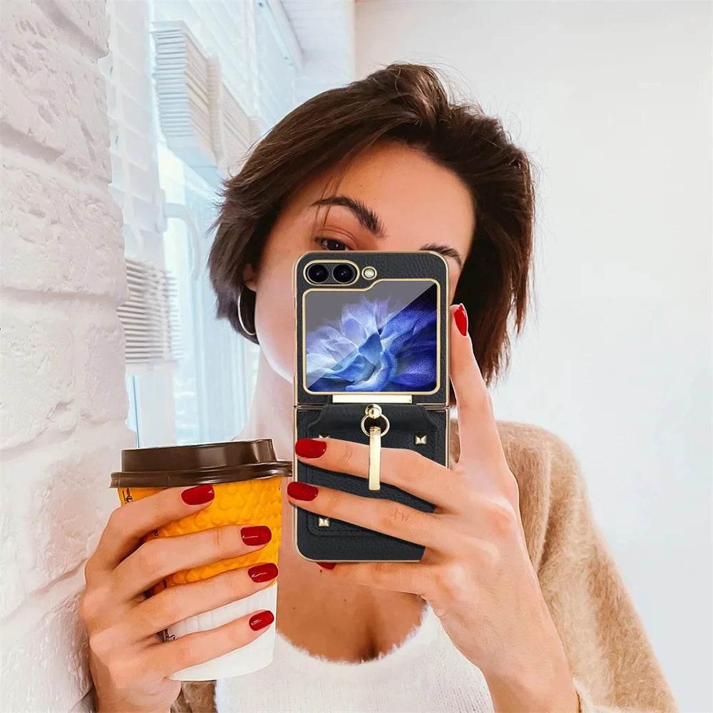 Leather Protective Case For Samsung Galaxy Z Flip Series - FoldifyCase