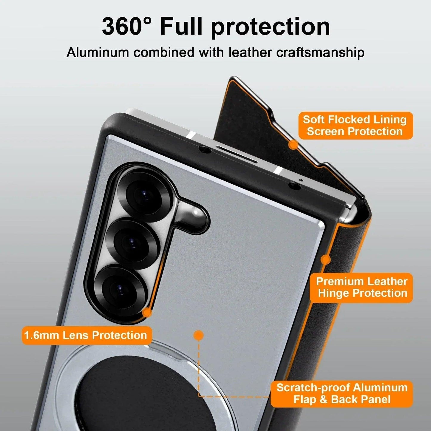 Magsafe Ring With 360° Kickstand Rotatable For Samsung Galaxy Z Fold Series - FoldifyCase