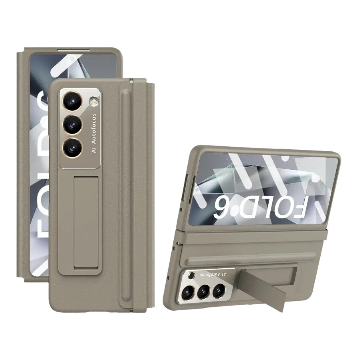 Skin Friendly Matte Leather Bracket For Samsung Galaxy Z Fold Series - FoldifyCase