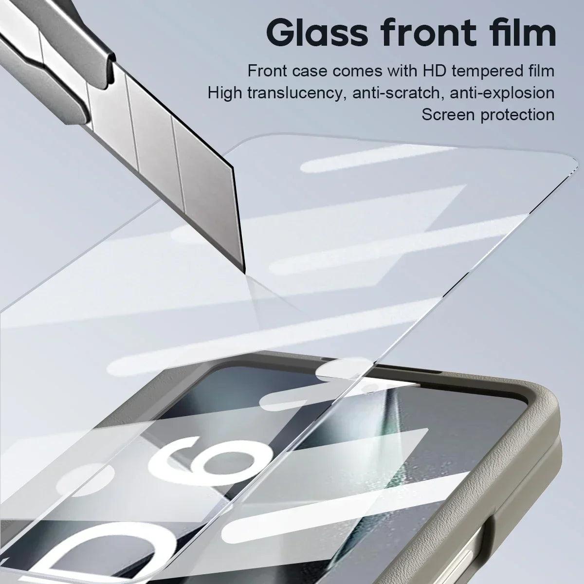 Skin Friendly Matte Leather Bracket For Samsung Galaxy Z Fold Series - FoldifyCase