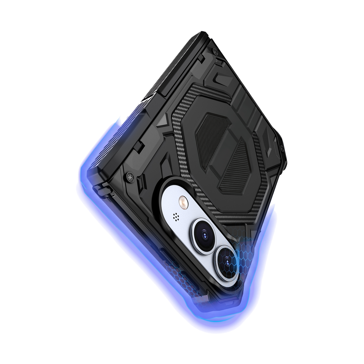 Sentinel H2 iPhone Duo case in Black - 16ft drop protection with shock-absorbing shield