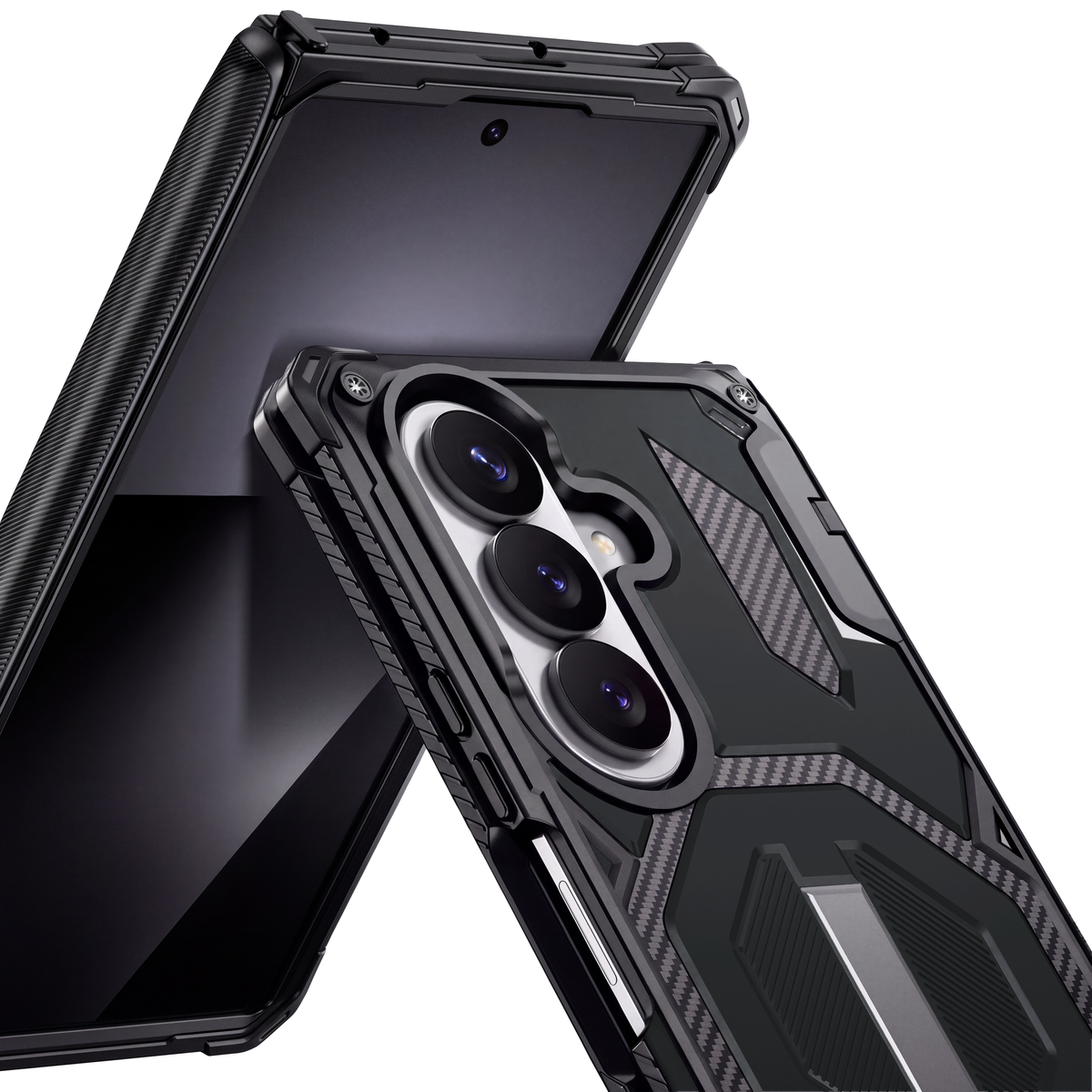 Sentinel H2 Galaxy Z Fold case in Black - raised screen bezels and camera lips