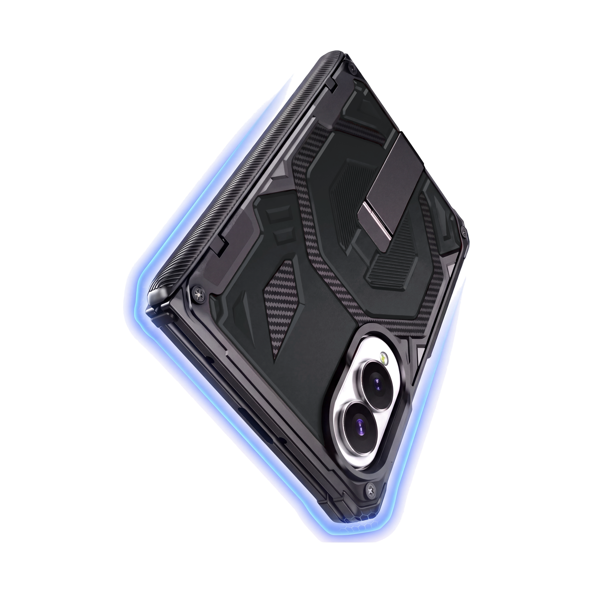 Sentinel H2 Galaxy Z Fold 8 case in Black - 16ft drop protection with shock-absorbing shield