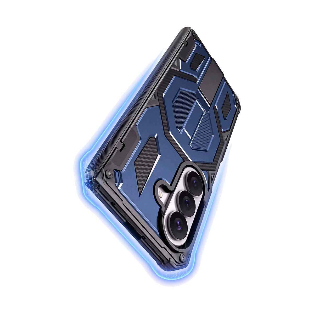 Sentinel H2 Galaxy Z Fold case in Blue - 16ft drop protection with shock-absorbing shield