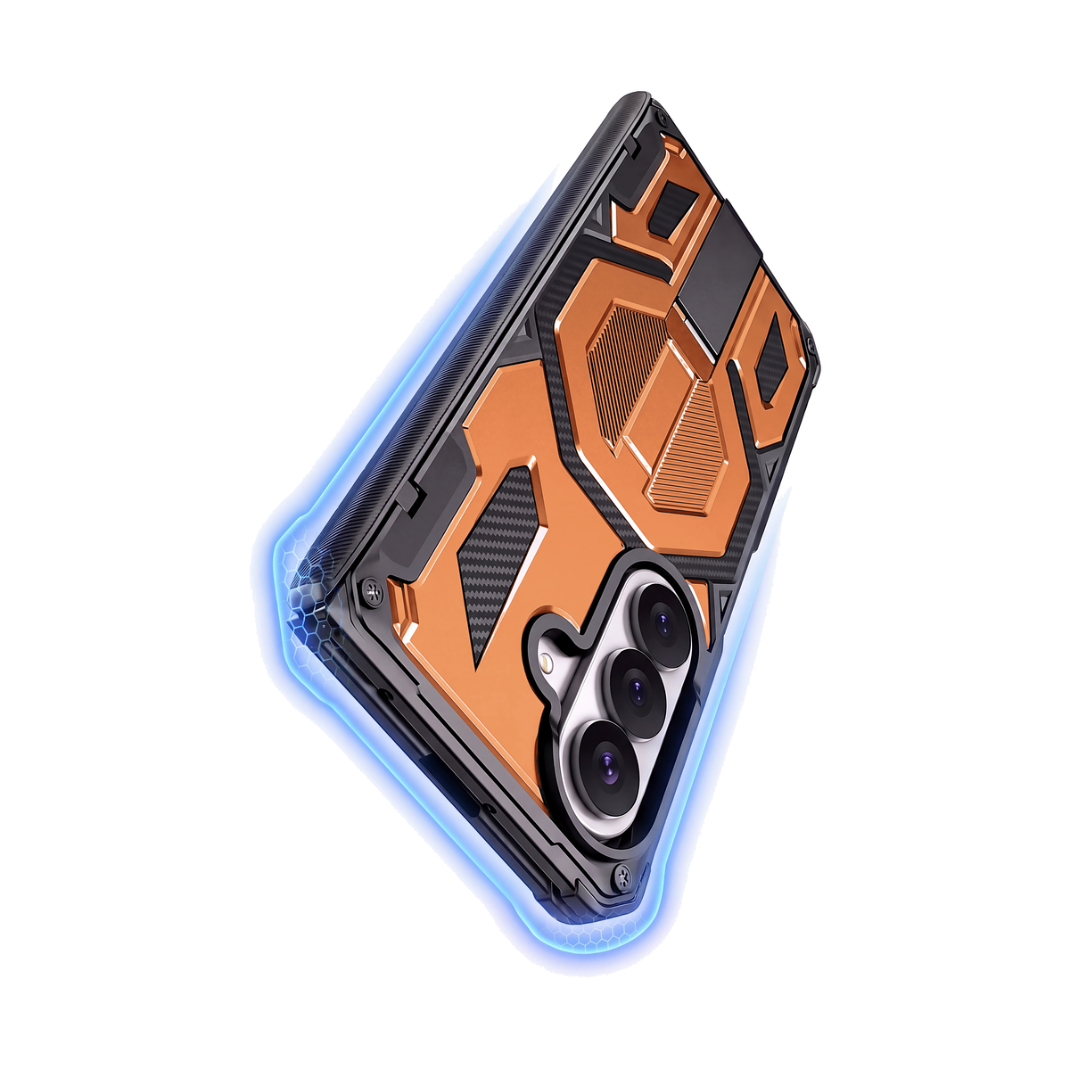 Sentinel H2 Galaxy Z Fold case in Orange - 16ft drop protection with shock-absorbing shield