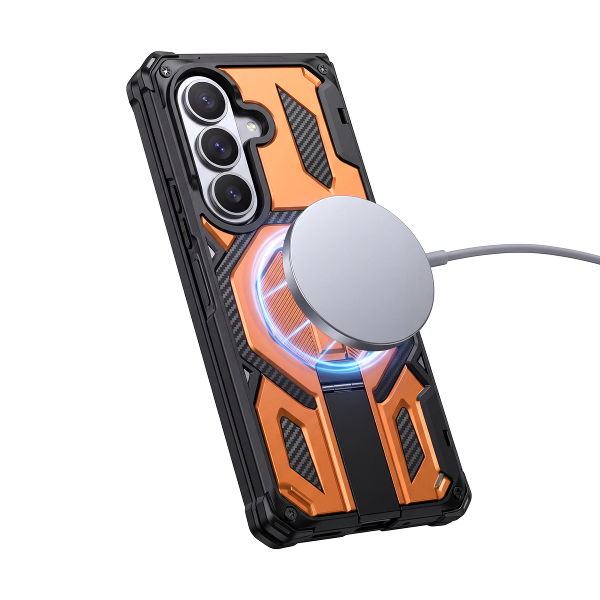 Sentinel H2 Galaxy Z Fold case in Orange - magnetic wireless charging