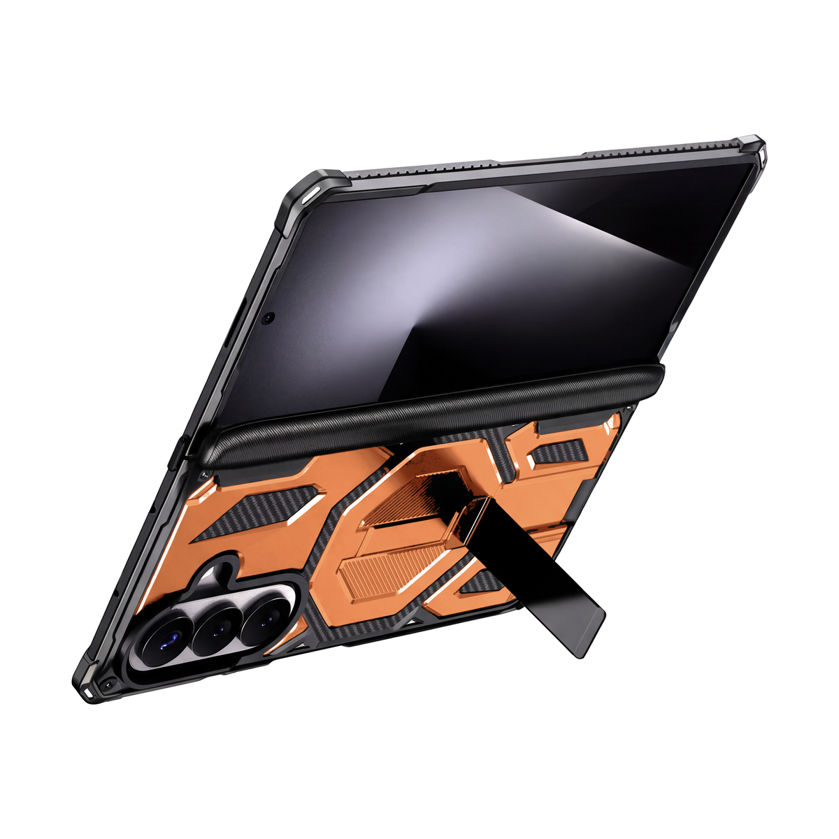 Sentinel H2 Galaxy Z Fold case in Orange - built-in kickstand