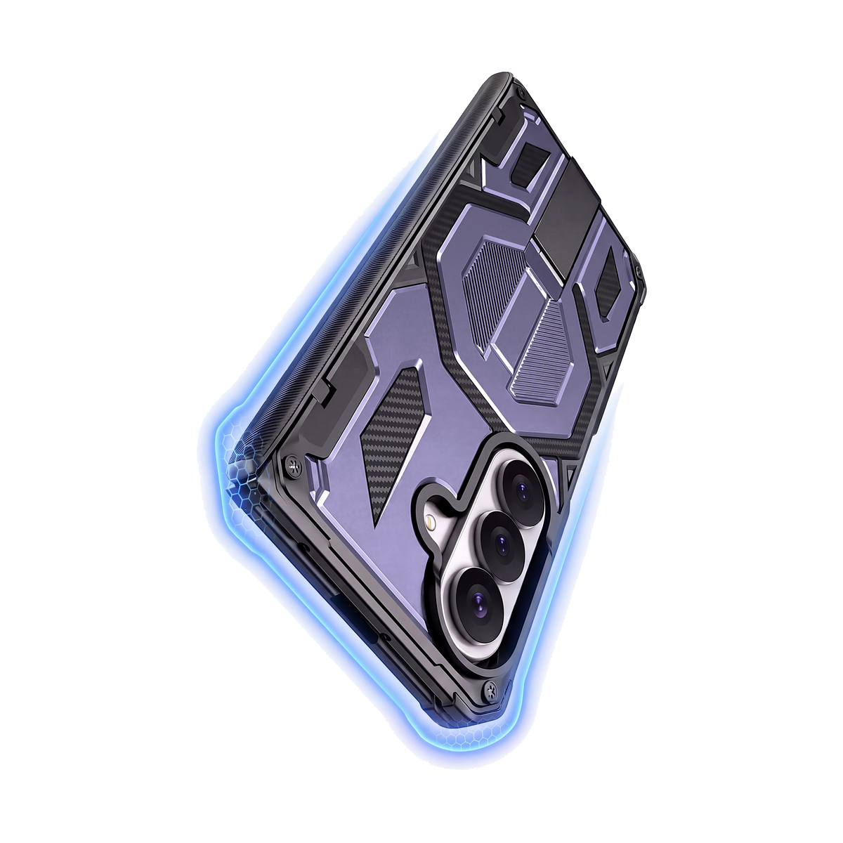 Sentinel H2 Galaxy Z Fold case in Purple - 16ft drop protection with shock-absorbing shield