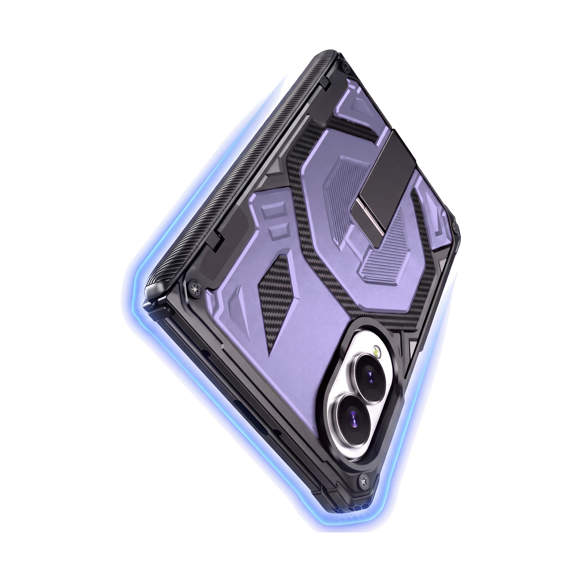 Sentinel H2 Galaxy Z Fold 8 case in Purple - 16ft drop protection with shock-absorbing shield