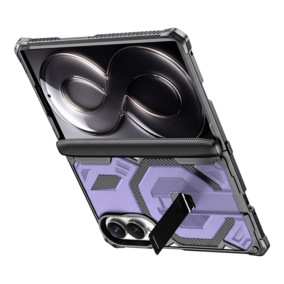 Sentinel H2 Galaxy Z Fold 8 case in Purple - built-in kickstand