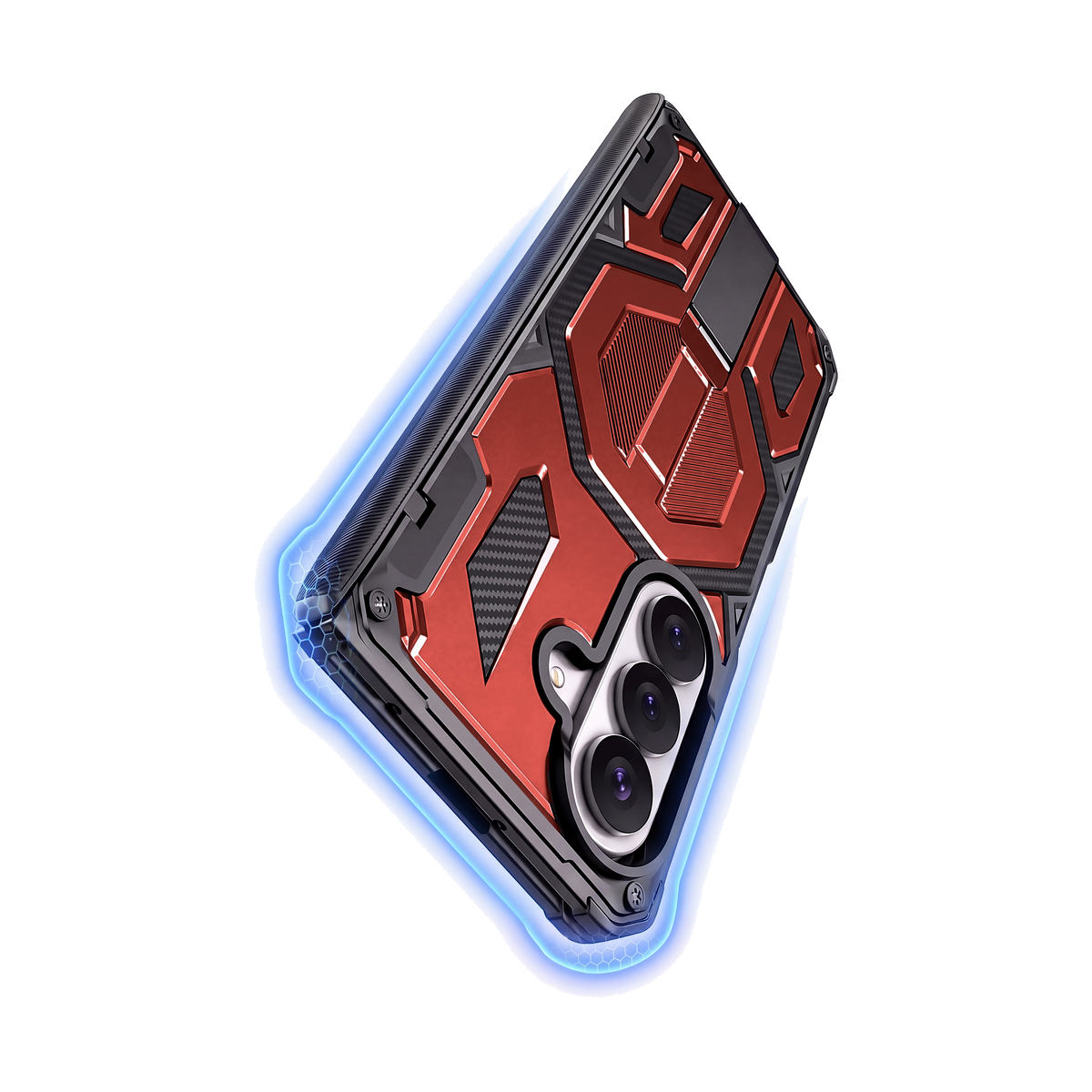 Sentinel H2 Galaxy Z Fold case in Red - 16ft drop protection with shock-absorbing shield