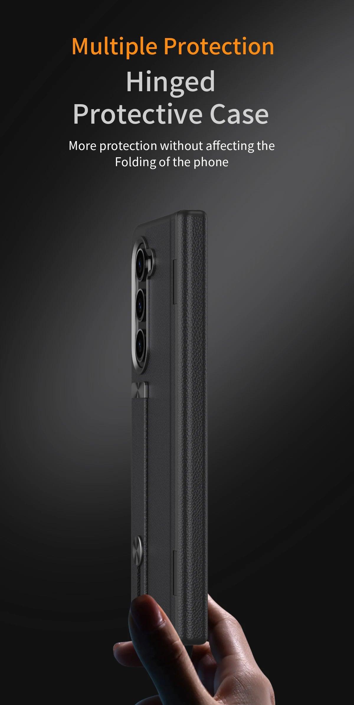 Wrist Strap Stand Hinge Protector For Samsung Galaxy Z Fold Series - FoldifyCase