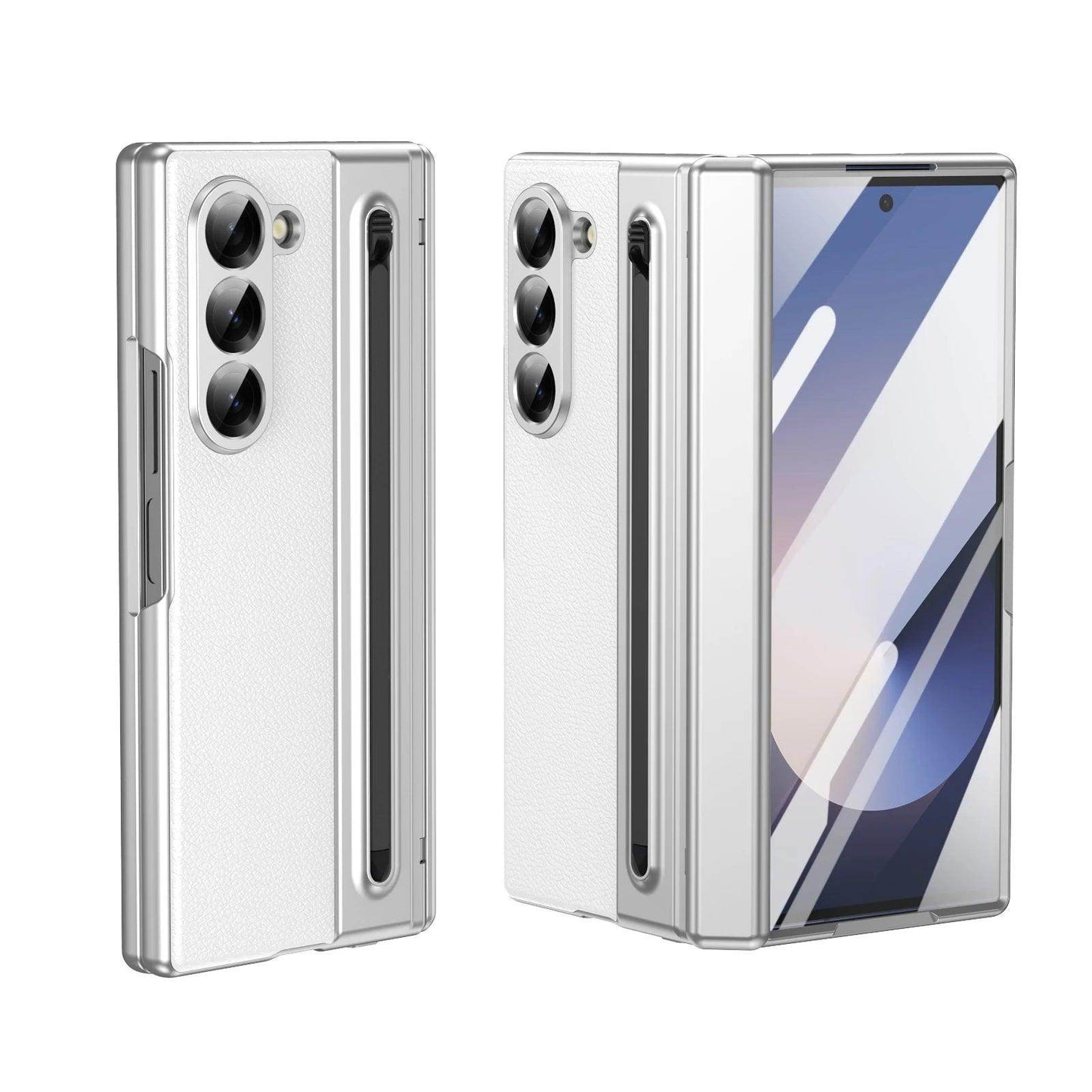 Luxury Leather Hinge Phone Case For Samsung Galaxy Z Fold Series - FoldifyCase