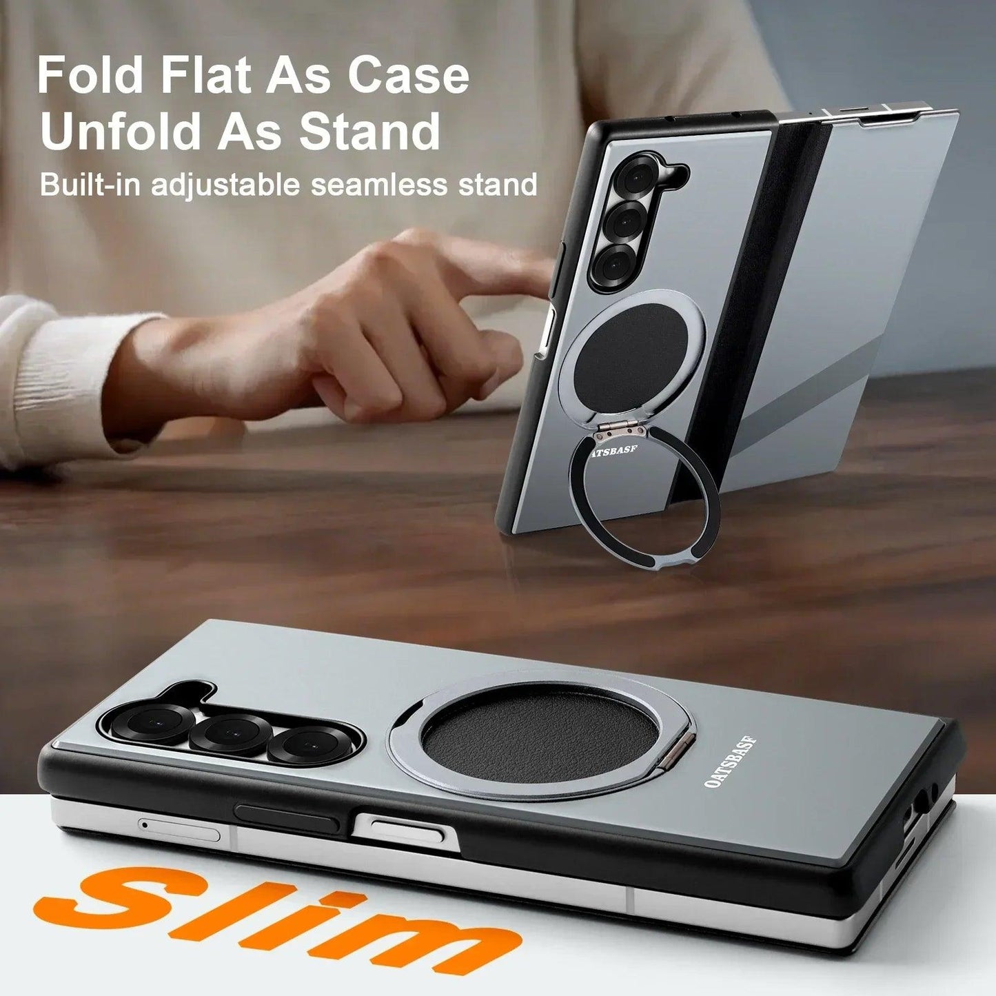 Magsafe Ring With 360° Kickstand Rotatable For Samsung Galaxy Z Fold Series - FoldifyCase
