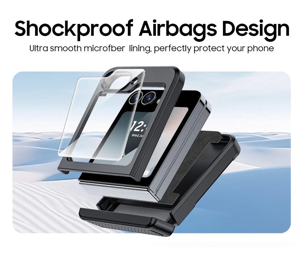 Built-In Screen Protector Shockproof Case For Samsung Galaxy Z Flip 6 - FoldifyCase
