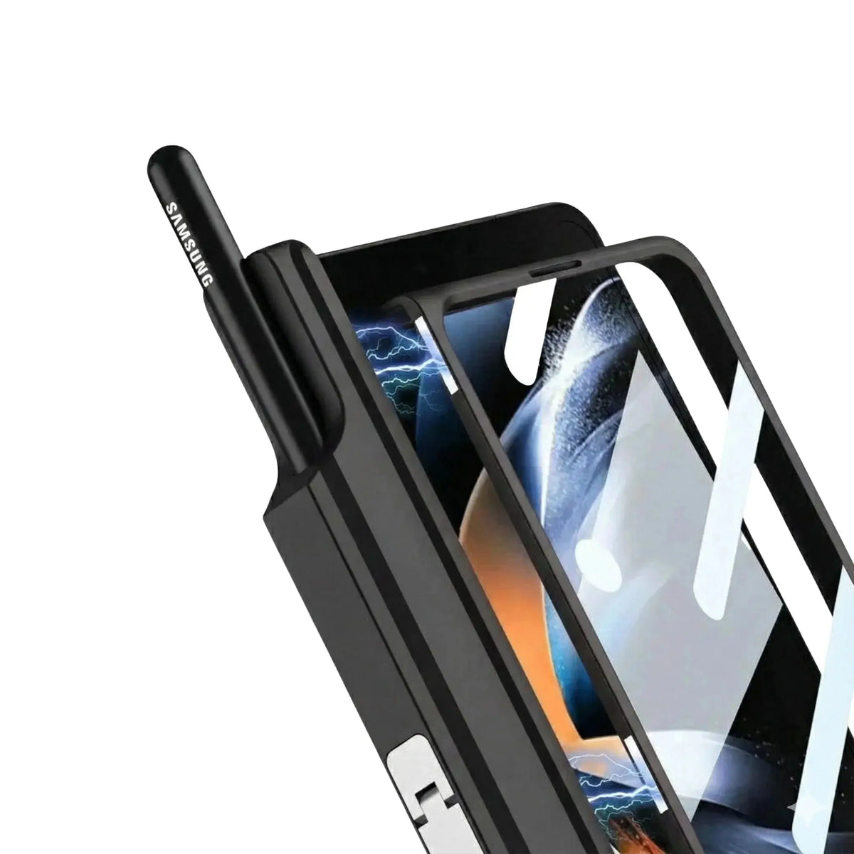 Sync M1 Galaxy Z Fold case with built-in S-Pen holder