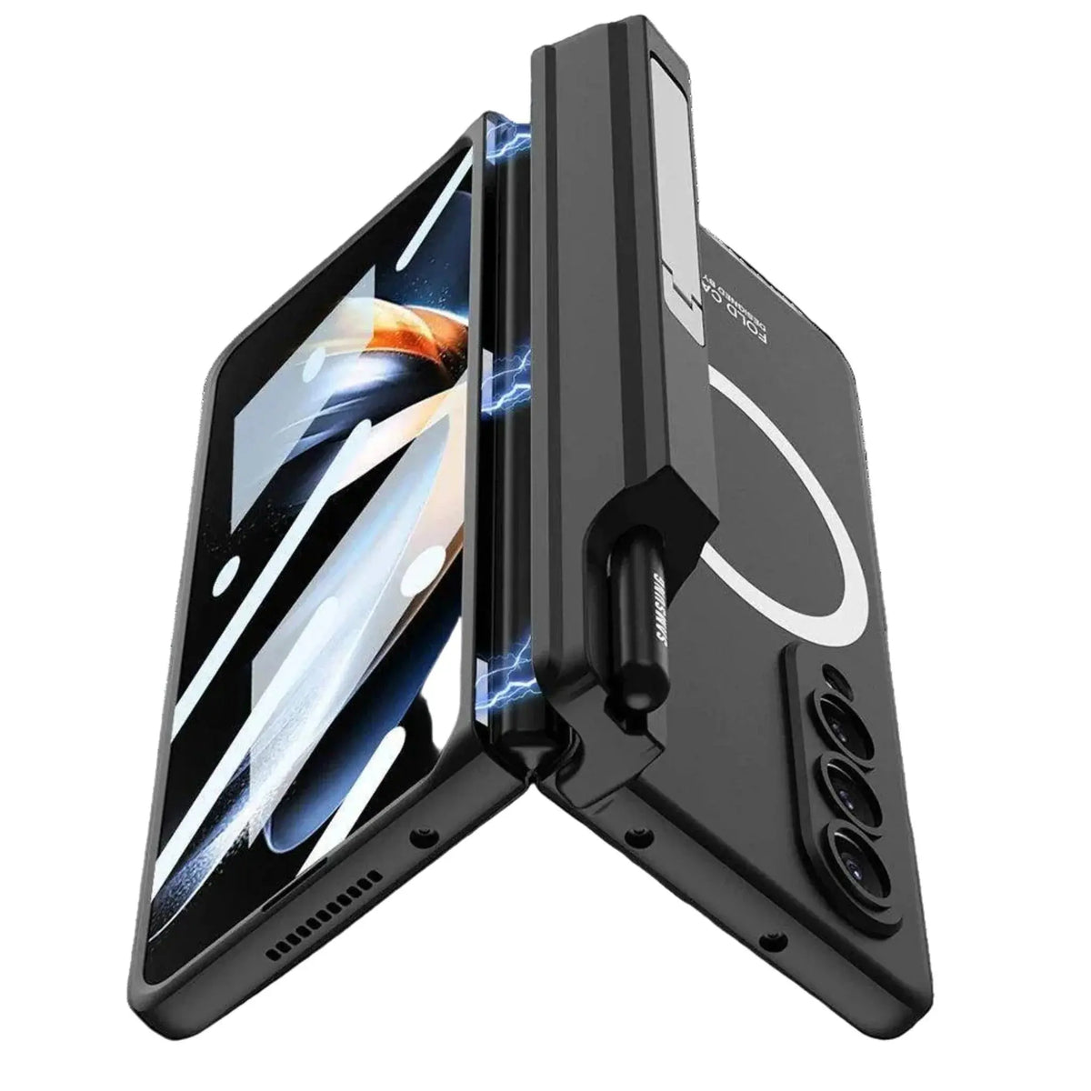 Sync M1 Galaxy Z Fold case S-Pen stored in the spine