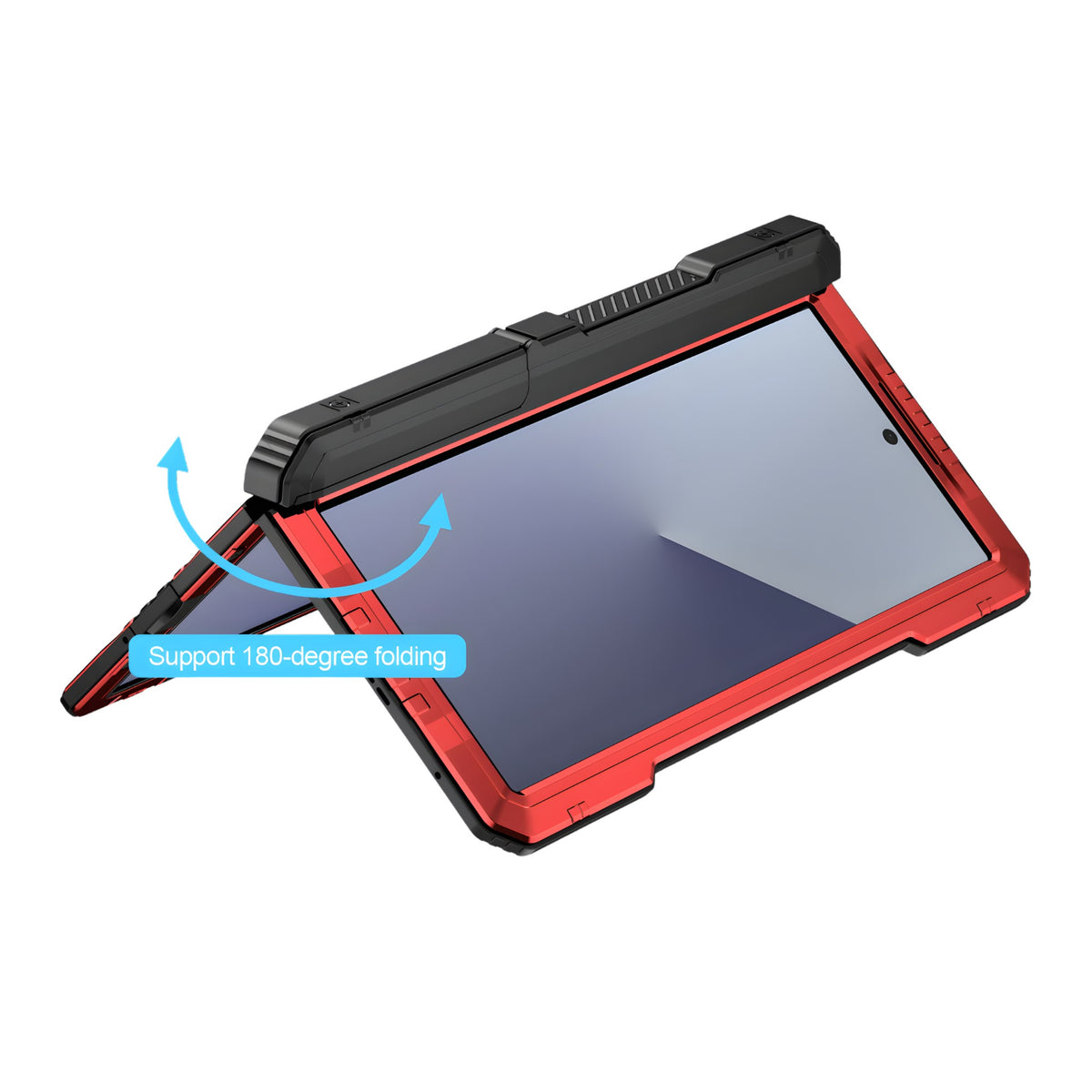 Vanguard H1 Galaxy Z Fold case feature diagram - 360-degree hinge guard
