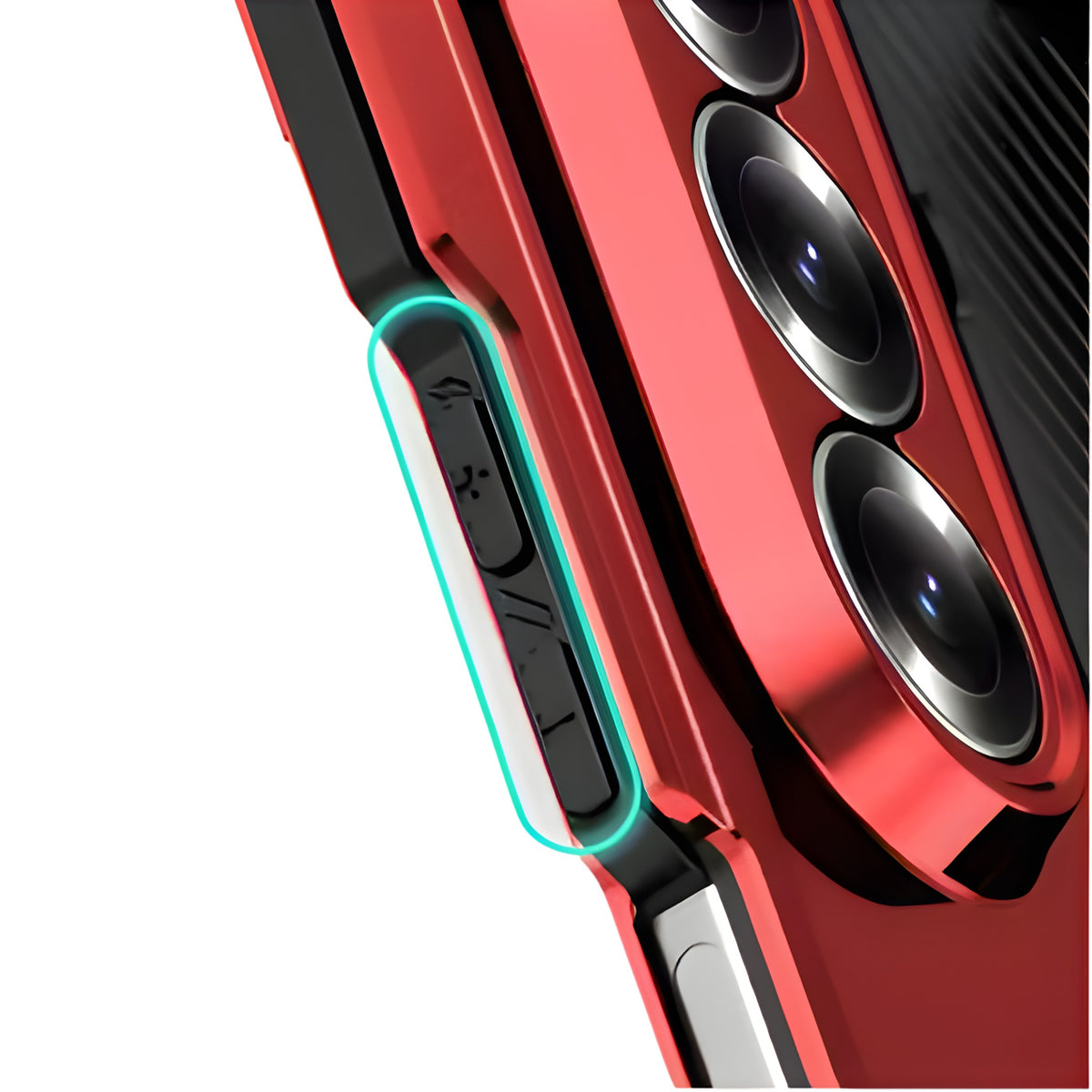 Vanguard H1 Galaxy Z Fold case feature diagram - built-in kickstand